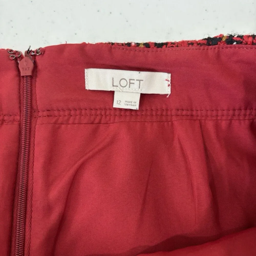 LOFT red tartan